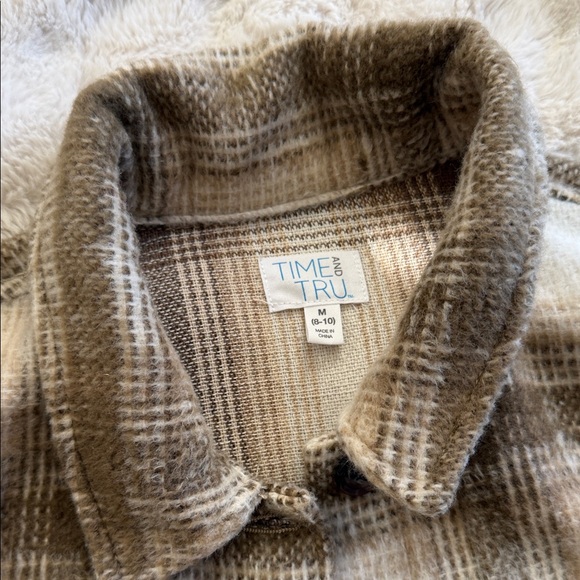 Plaid Button-Up Shacket - Picture 2 of 4